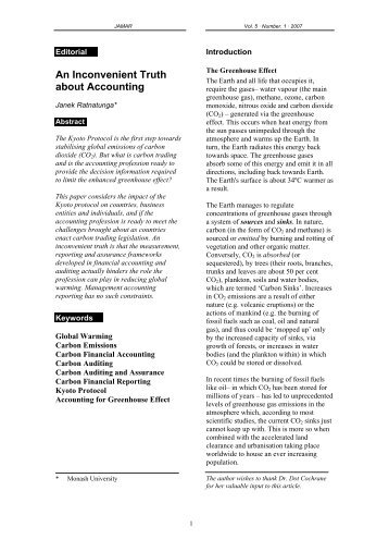 An Inconvenient Truth about Accounting - CMA - Certified ...