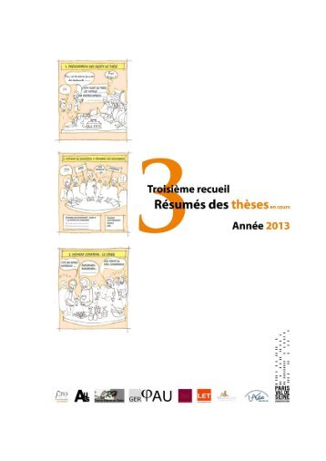 recueil des journÃ©es des doctorants 2013 - UMR CNRS 7218 LAVUE