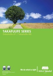 TAKAFULIFE SERIES LATEST - MAA