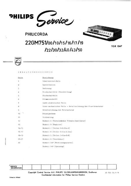 Philips Philicorda GM751