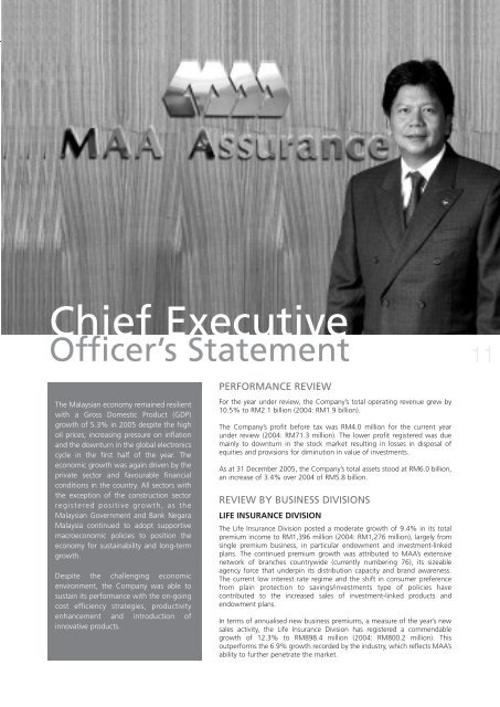 MAA Assurance's Annual Report 2005 - Zurich