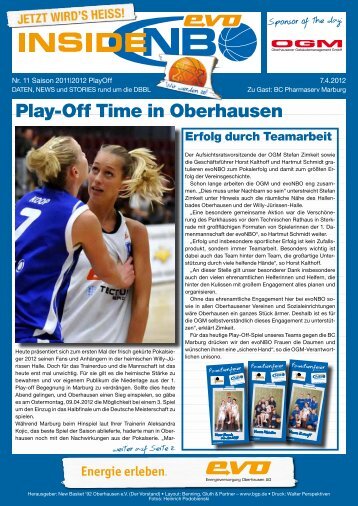 vom letzten Spiel - New Basket 92 Oberhausen