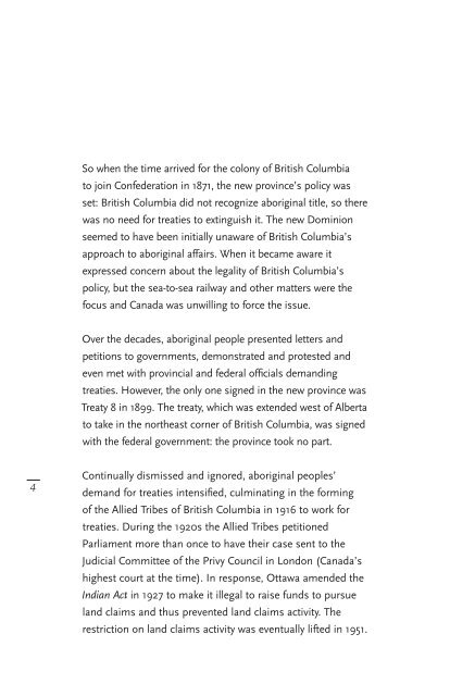 Why Treaties? (pdf) - BC Treaty Commission