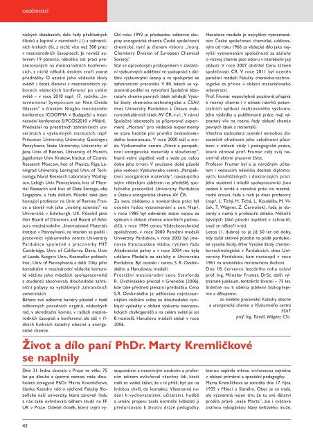 Zpravodaj ÄÃ­slo 67 duben 2011 - Dokumenty - Univerzita Pardubice
