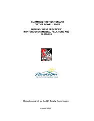 Sliammon First Nation and City of Powell River - BC Treaty ...