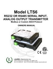 LTS-manual-serial-in.. - Laurel Electronics