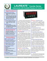 Counter / Timer Brochure - Laurel Electronics
