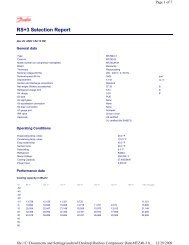 Performance data - Pro Refrigeration, Inc