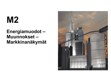 Energiamuodot â Muunnokset â MarkkinanÃ¤kymÃ¤t - Aalto PRO