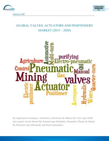 GLOBAL VALVES, ACTUATORS AND POSITIONERS MARKET (2015 – 2020)