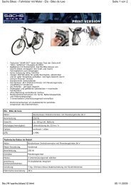 Seite 1 von 2 Sachs Bikes - Fahrräder mit Motor -  Elo - Bike de luxe ...