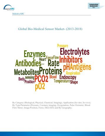 Global Bio-Medical Sensor Market- (2013-2018)
