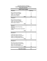 DEMSA Degree Plan & Schedule of Classes - South Texas College