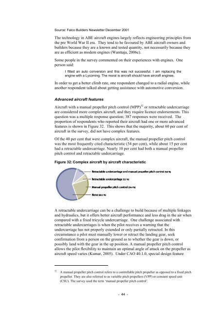 Amateur-built and experimental aircraft - Australian Transport Safety ...