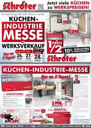 Moebel Schroeter Kuechen Werksverkauf und Industrie Messe