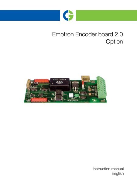 Emotron Encoder board 2.0 Option