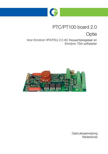 PTC/PT100 board 2.0 Optie - Emotron