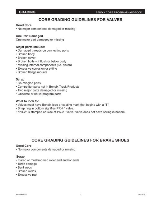 Core Program Handbook - Bendix