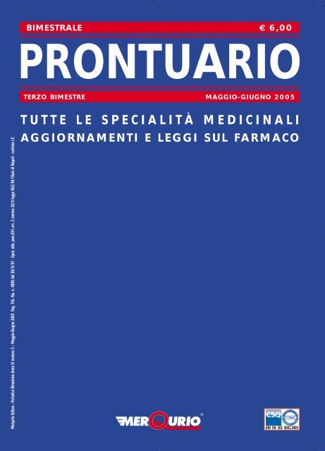 Prontuario Tutte Le Specialita Medicinali Aggiornamenti E Merqurio