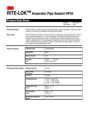RITE-LOKâ¢Anaerobic Pipe Sealant HP42 Product Data Sheet