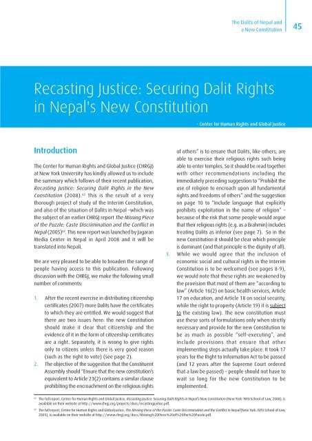 The Dalits of Nepal and a New Constitution - ConstitutionNet
