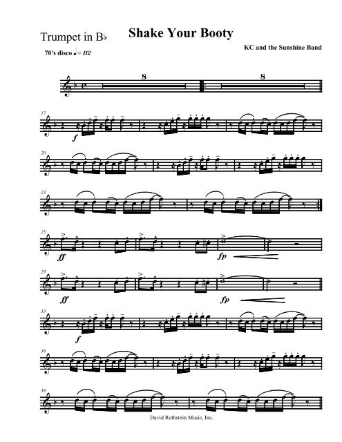 Download Sheet Music - David Rothstein Music