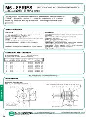 M6 Series - Electro Switch