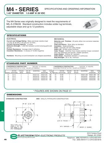 M4 - SERIES - Electro Switch