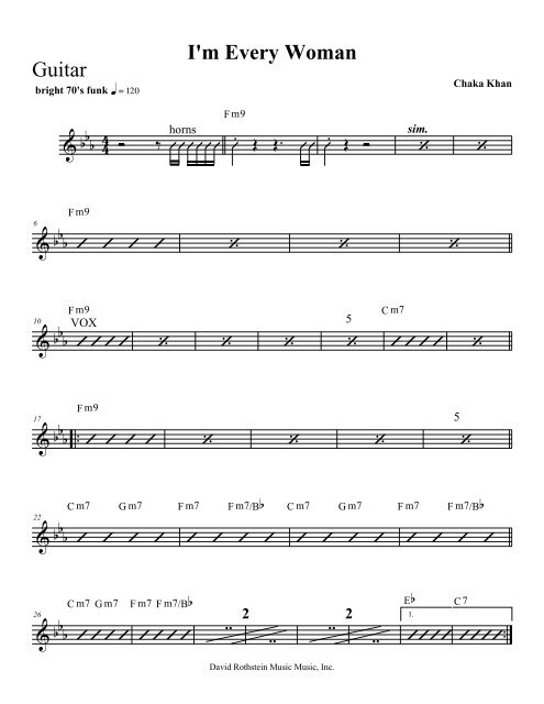 Download Sheet Music - David Rothstein Music