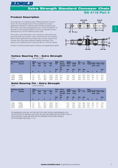 Conveyor chain catalogue - sections 1&2