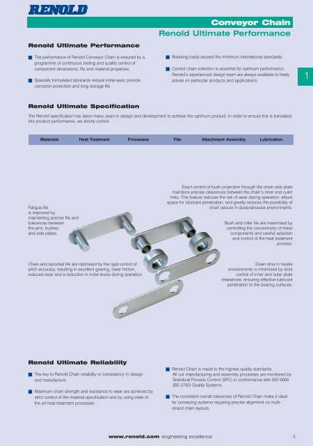 Conveyor chain catalogue - sections 1&2