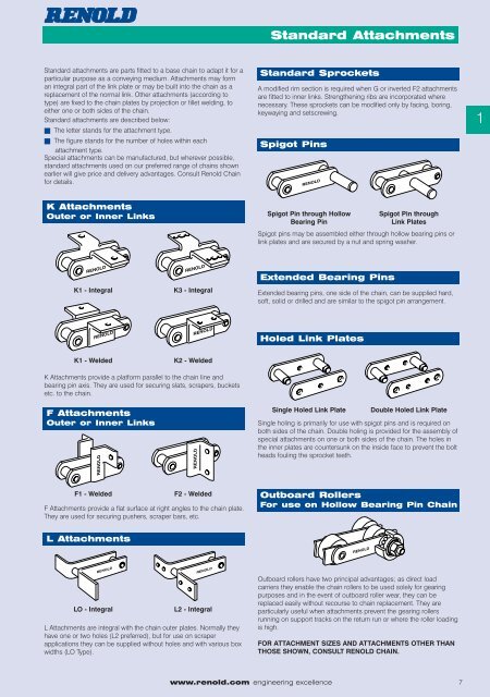 Conveyor chain catalogue - sections 1&2