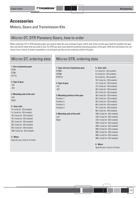 LINEAR UNITS