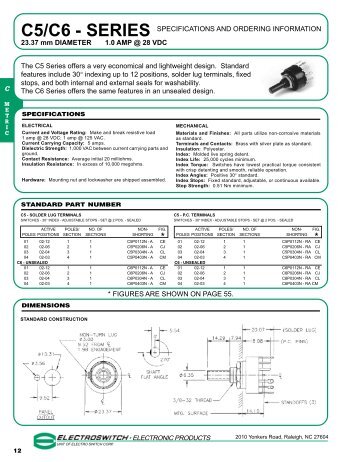 C5,C6 Series - Electro Switch