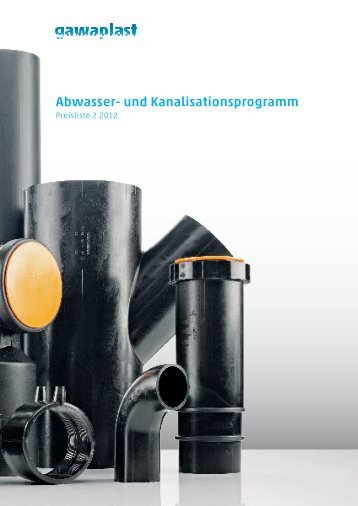 Gawaplast AG Abwasser- und Kanalisationsprogramm