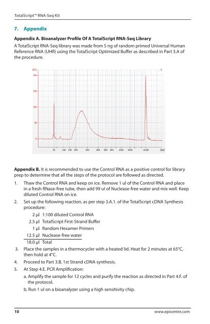 Protocol for TotalScriptâ¢ RNA-Seq Kit