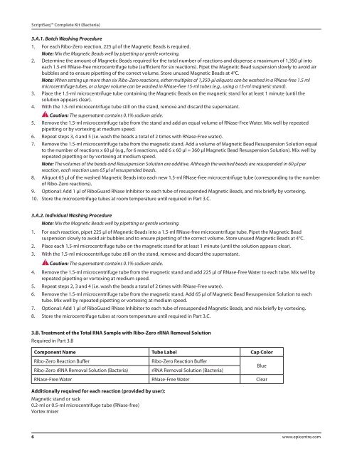 Protocol for ScriptSeqâ¢ Complete Kit (Bacteria)