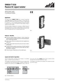 SINEAX TI 816 Passive DC signal isolator