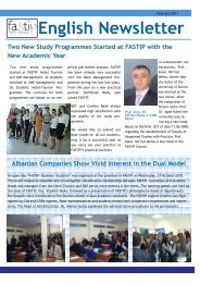 English Newsletter - FASTIP