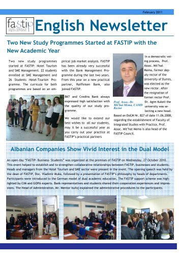 English Newsletter - FASTIP