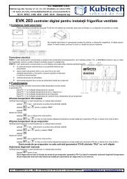 EVK 203 controler digital pentru instala]ii frigorifice ventilate - Kubitech