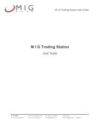 M I G Trading Station - MIG Bank