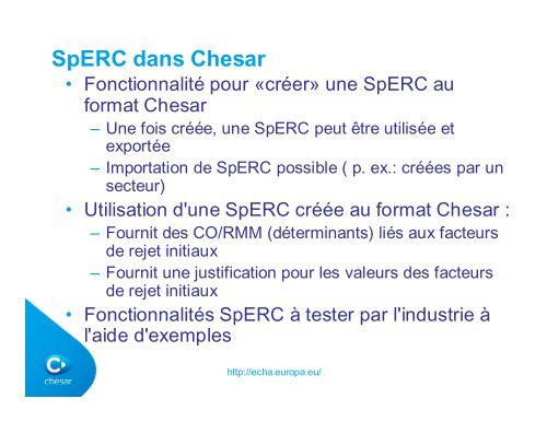 Évaluation dans Chesar - Europa