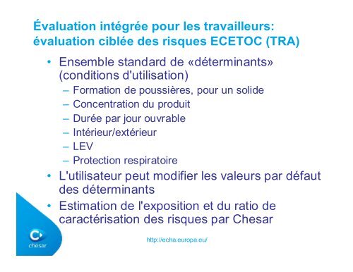 Évaluation dans Chesar - Europa