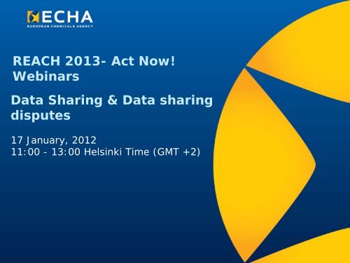 Data Sharing & Data sharing disputes, Introduction - Europa