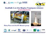 Overview of Megha-Tropiques Mission - ceres