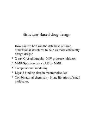 Structure-Based drug design