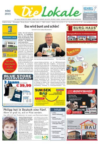"Die Lokale" für die Südpfalz Ausgabe MÄRZ 2015