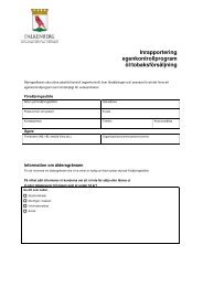Forslag Till Egenkontrollprogram