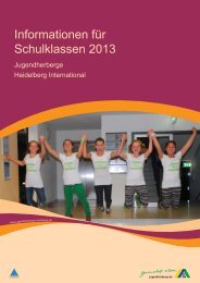 Informationen fÃ¼r Schulklassen 2013 - Jugendherberge Heidelberg ...